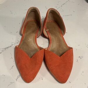 Elegant Orange Women's Flats
